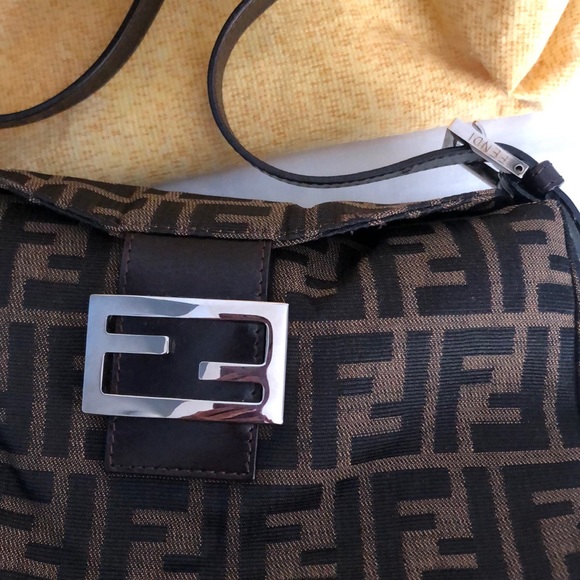 💥FENDI💥vintage tote bag-classic brown FF fabric - Picture 5 of 8